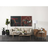 Mercana Cleaver (Set of 2) 40" & 31" Round Brown Solid Wood Nesting Coffee Tables