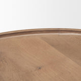 Mercana Cleaver (Set of 2) 40" & 31" Round Brown Solid Wood Nesting Coffee Tables