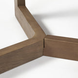 Mercana Denver 91.5x38 Rectangular Brown Solid Wood Top & Base Dining Table