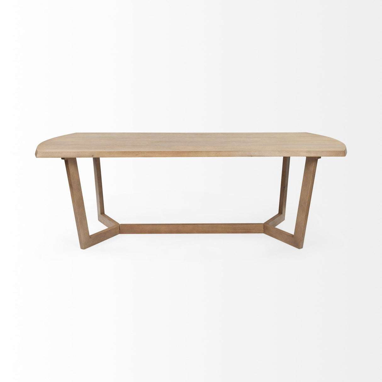 Mercana Denver 91.5x38 Rectangular Brown Solid Wood Top & Base Dining Table
