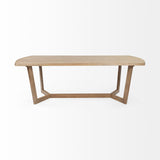 Mercana Denver 91.5x38 Rectangular Brown Solid Wood Top & Base Dining Table