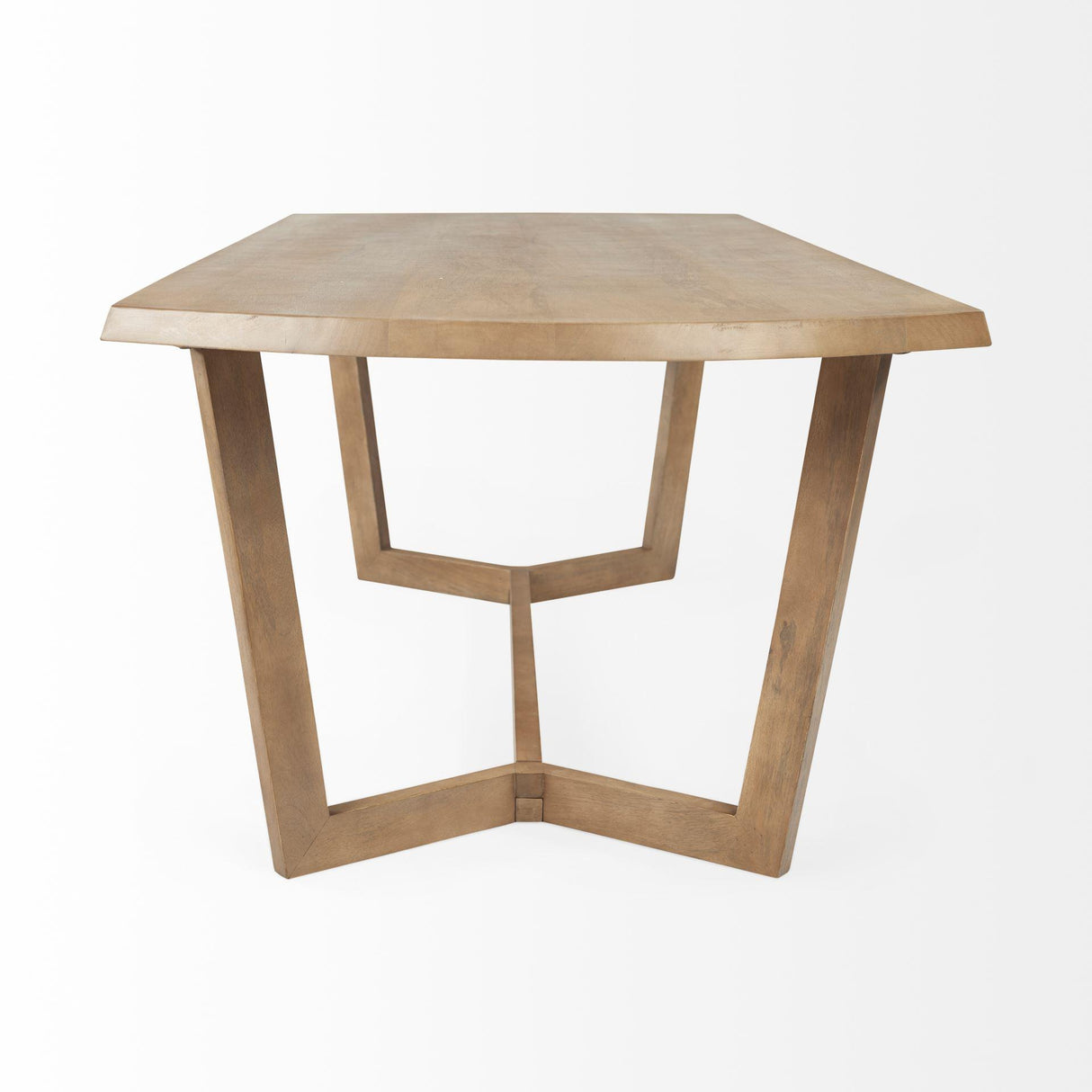 Mercana Denver 91.5x38 Rectangular Brown Solid Wood Top & Base Dining Table