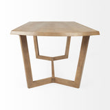 Mercana Denver 91.5x38 Rectangular Brown Solid Wood Top & Base Dining Table