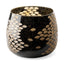 Mercana Mojave Large Black and Gold Detail Glass Vase