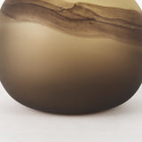 Mercana Pyla Short Yellow/Brown Glass Sand Dune Inspired Vase