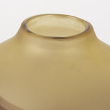 Mercana Pyla Short Yellow/Brown Glass Sand Dune Inspired Vase