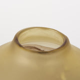 Mercana Pyla Short Yellow/Brown Glass Sand Dune Inspired Vase