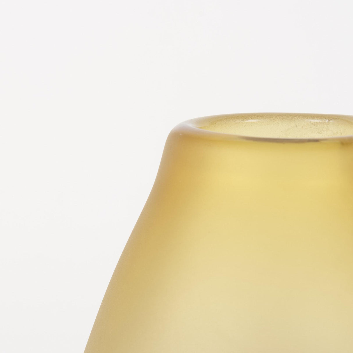 Mercana Pyla Large Yellow/Brown Glass Sand Dune Inspired Vase