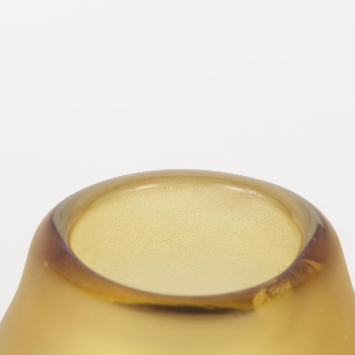 Mercana Pyla Large Yellow/Brown Glass Sand Dune Inspired Vase