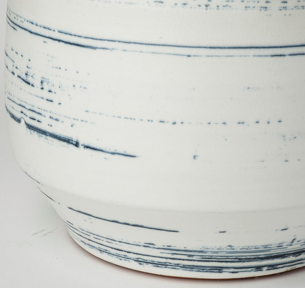 Mercana Sonnett Tall White/Blue Ceramic Vase