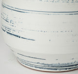 Mercana Sonnett Tall White/Blue Ceramic Vase