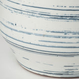 Mercana Sonnett Short White/Blue Ceramic Vase