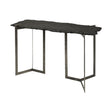 Mercana Shale III 50L x 20W Black Live-Edge Slate and Iron Console Table