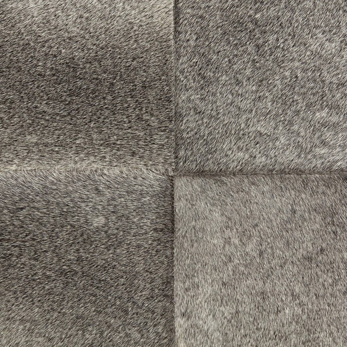 Mercana Zahavi I 23"H grey-toned hair-on-hide ottoman
