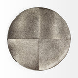 Mercana Zahavi I 23"H grey-toned hair-on-hide ottoman