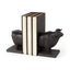Mercana Taurus III (Set of 2) 9L x 4W Black Cast Aluminum Bull Bookends