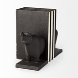 Mercana Taurus III (Set of 2) 9L x 4W Black Cast Aluminum Bull Bookends