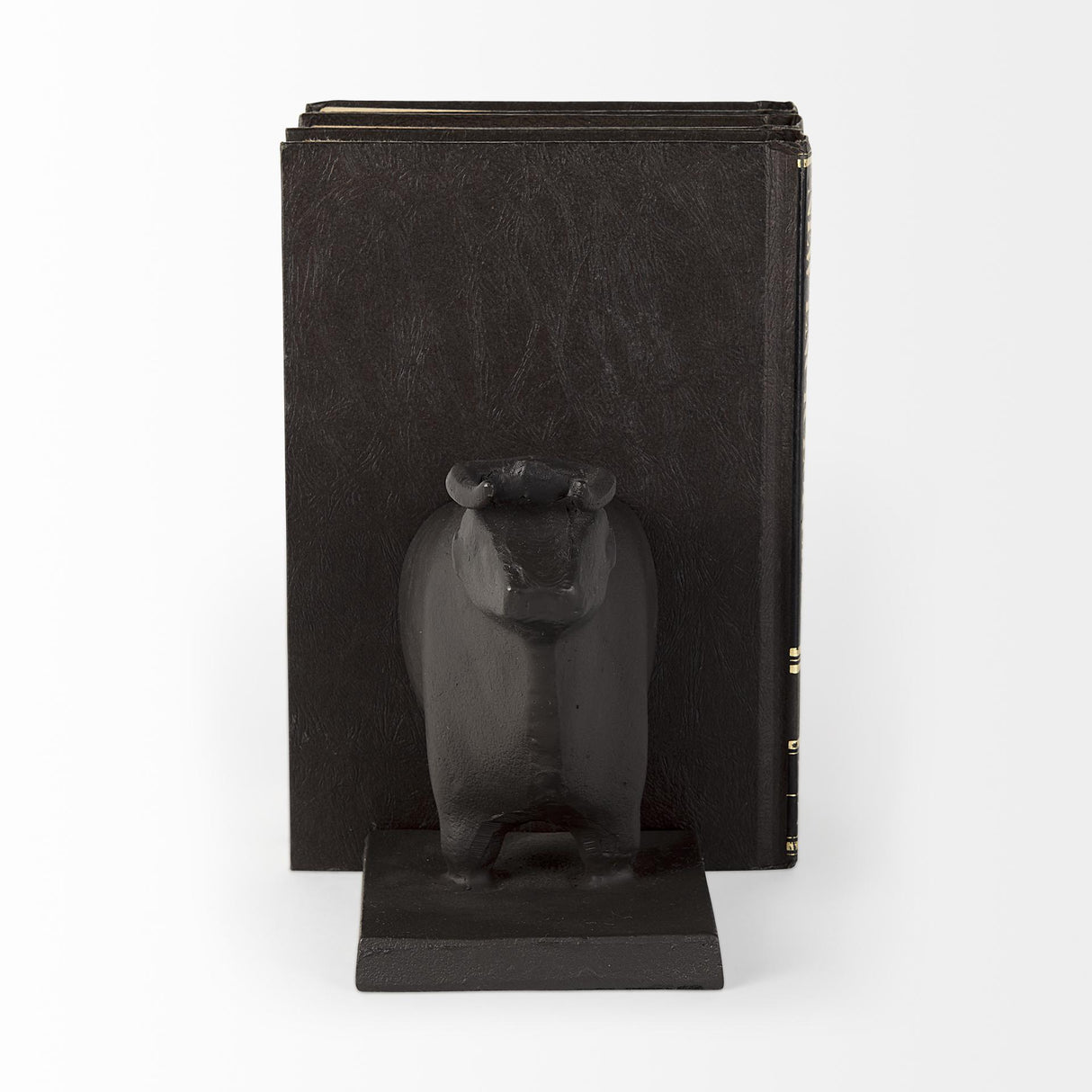Mercana Taurus III (Set of 2) 9L x 4W Black Cast Aluminum Bull Bookends