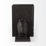 Mercana Taurus III (Set of 2) 9L x 4W Black Cast Aluminum Bull Bookends