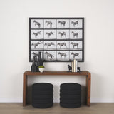 Mercana Sphynx III (Set of 2) 9L x 4W Black Cast Aluminum Horse Shaped Bookends