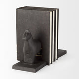 Mercana Sphynx III (Set of 2) 9L x 4W Black Cast Aluminum Horse Shaped Bookends