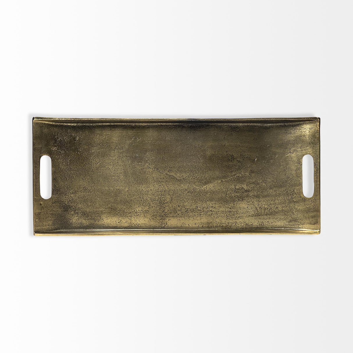 Mercana Drey 24L x 10W Gold Rectangular Tray