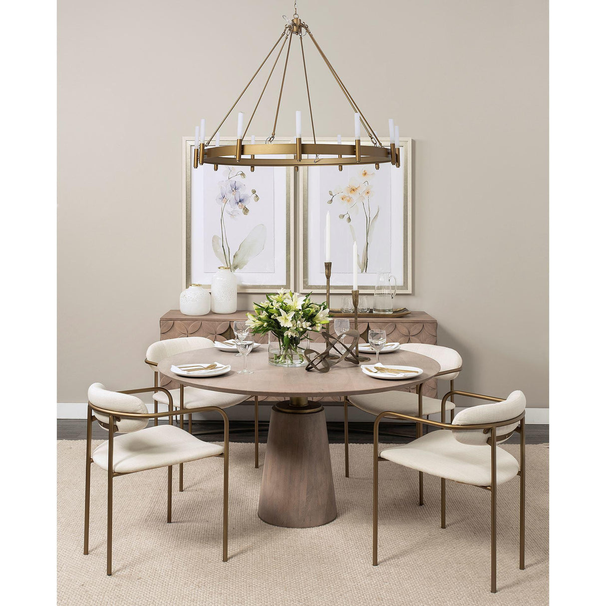 Mercana Levit (Small) Gold Table Candle Holder