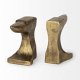 Mercana Anvilia (Set of 2) 12L x 3W Gold Anvil Shaped Bookends
