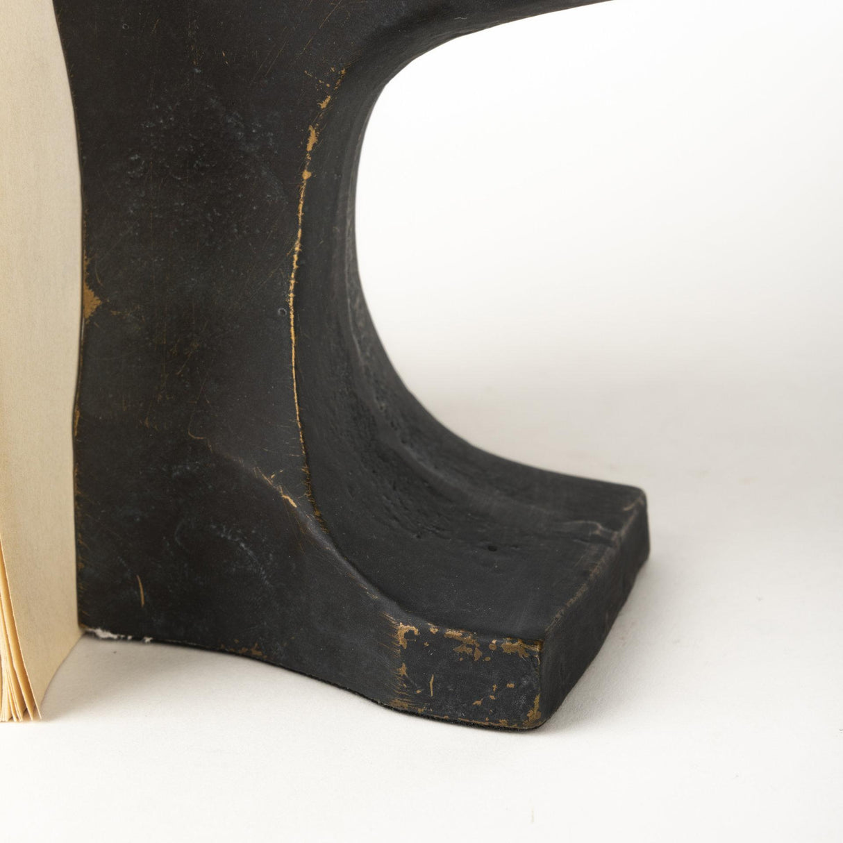 Mercana Anvilia (Set of 2) 12L x 4W Black With Gold Accents Anvil Shaped Bookends