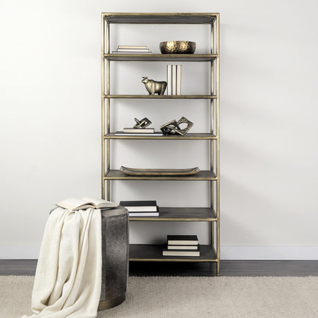 Mercana Karmel 12L x 12W Gold Hammered Aluminum Bowl