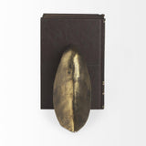 Mercana Dover (Set of 2) 15L x 4W Gold Aluminum Dove Bookends
