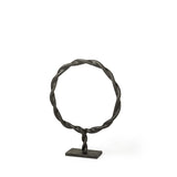 Mercana Rizwan (Small) Black Aluminum Braided Circular Object