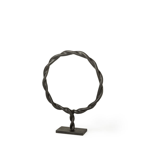 Mercana Rizwan (Small) Black Aluminum Braided Circular Object