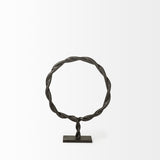 Mercana Rizwan (Small) Black Aluminum Braided Circular Object