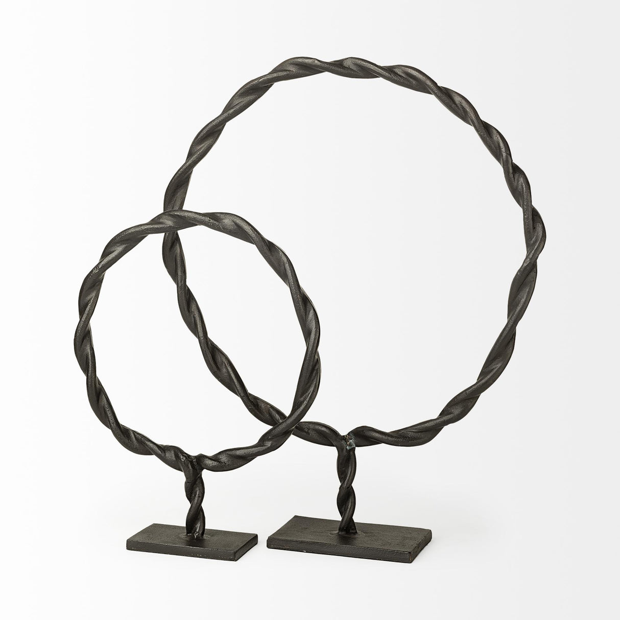 Mercana Rizwan (Small) Black Aluminum Braided Circular Object