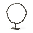 Mercana Rizwan (Large) Black Aluminum Braided Circular Object