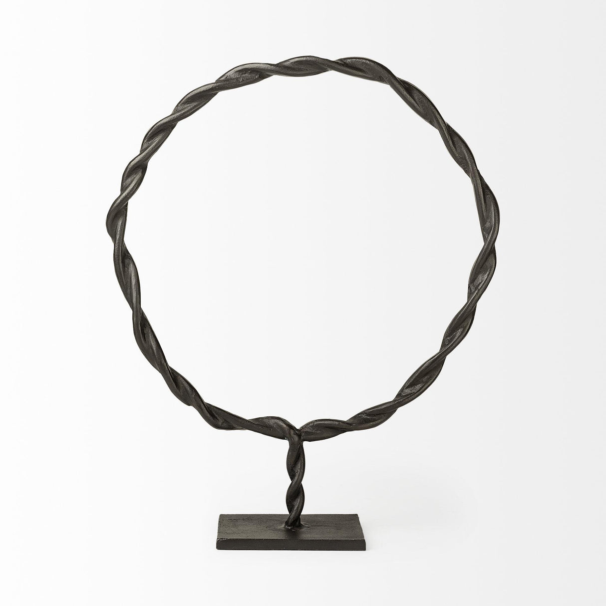 Mercana Rizwan (Large) Black Aluminum Braided Circular Object