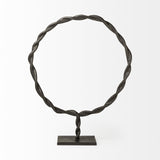 Mercana Rizwan (Large) Black Aluminum Braided Circular Object