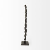 Mercana Rizwan (Large) Black Aluminum Braided Circular Object