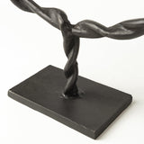 Mercana Rizwan (Large) Black Aluminum Braided Circular Object