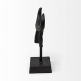 Mercana Caleb 4L x 5W Black Metal Tribal Figurine