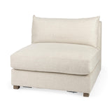 Mercana Valence 38.2L x 38.6W x 28.3H Beige Armless Sectional Piece