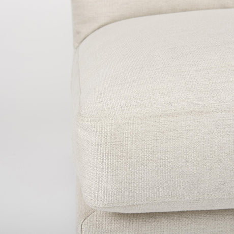 Mercana Valence 38.2L x 38.6W x 28.3H Beige Armless Sectional Piece