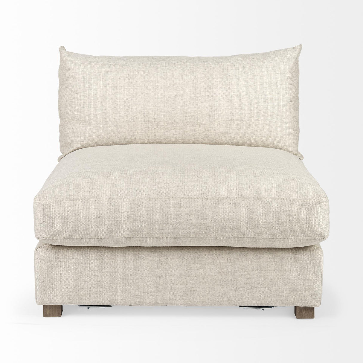 Mercana Valence 38.2L x 38.6W x 28.3H Beige Armless Sectional Piece