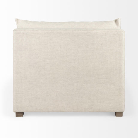 Mercana Valence 38.2L x 38.6W x 28.3H Beige Armless Sectional Piece