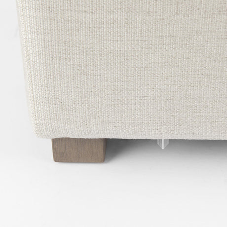 Mercana Valence 38.6L x 26.0W x 17.7H Beige 2/3 Ottoman Sectional Piece