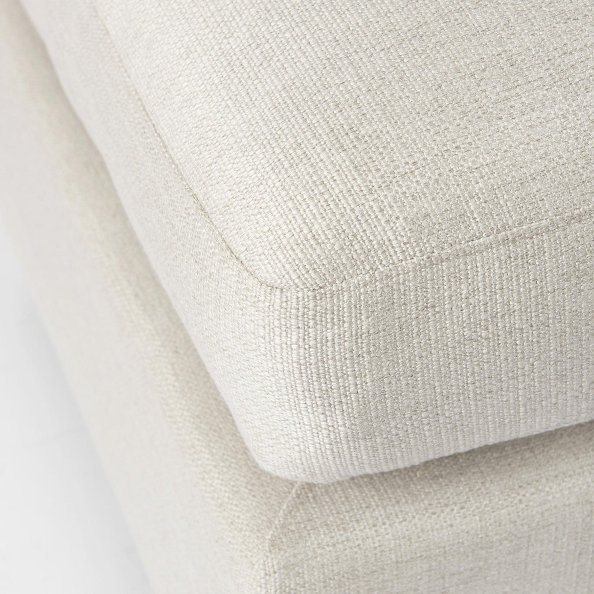 Mercana Valence 38.6L x 26.0W x 17.7H Beige 2/3 Ottoman Sectional Piece