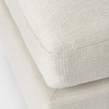 Mercana Valence 38.6L x 26.0W x 17.7H Beige 2/3 Ottoman Sectional Piece