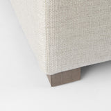 Mercana Valence 38.6L x 26.0W x 17.7H Beige 2/3 Ottoman Sectional Piece