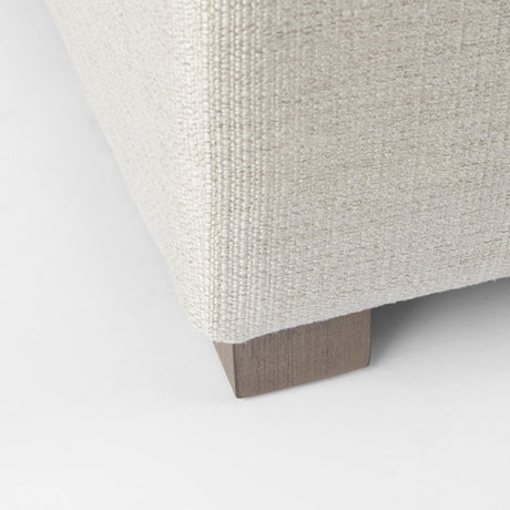 Mercana Valence 38.6L x 26.0W x 17.7H Beige 2/3 Ottoman Sectional Piece